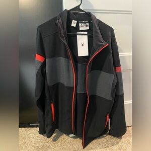 Men's Spyder zip-up, brand new
